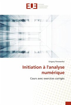 Initiation à l'analyse numérique - Panasenko, Grigory