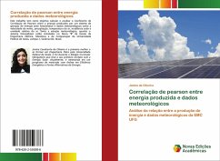 Correlação de pearson entre energia produzida e dados meteorológicos - de Oliveira, Janine
