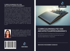 CURRICULUMANALYSE VAN ARCHITECTUURPROGRAMMA'S - Modabber Dabagh, Mahshid