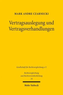 Cover Vertragsauslegung und Vertragsverhandlungen (eBook, PDF)