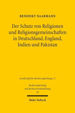 Cover Der Schutz von Religionen und Religionsgemeinschaften in Deutschland, England, Indien und Pakistan (eBook, PDF)