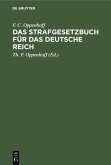 Das Strafgesetzbuch für das Deutsche Reich (eBook, PDF)