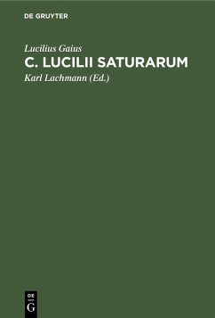 Cover C. Lucilii Saturarum (eBook, PDF)
