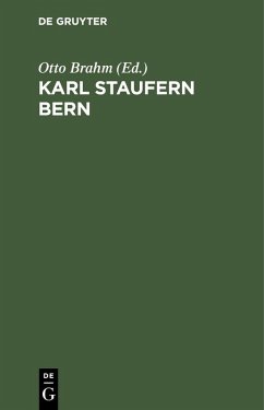 Cover Karl Staufern Bern (eBook, PDF)