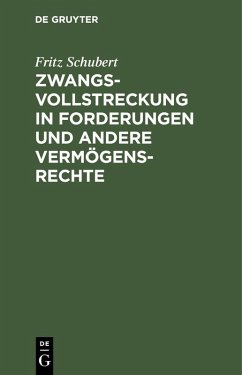 Cover Zwangsvollstreckung in Forderungen und andere Vermögensrechte (eBook, PDF)