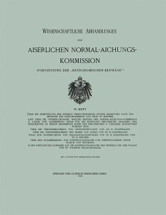 Cover Wissenschaftliche Abhandlungen der Kaiserlichen Normal-Aichungs-Kommission (eBook, PDF)