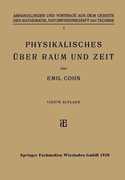 Physikalisches über Raum und Zeit (eBook, PDF)