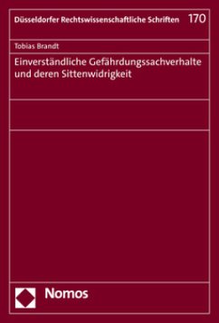 Einverständliche Gefährdungssachverhalte und deren Sittenwidrigkeit - Brandt, Tobias