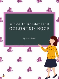 Cover Alice in Wonderland Coloring Book for Kids Ages 3+ (Printable Version) (fixed-layout eBook, ePUB)