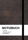 Notizbuch A4 blanko - 100 Seiten 90g/m² - Soft Cover Schwarz - FSC Papier