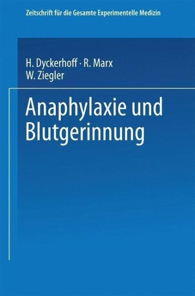 Anaphylaxie und Blutgerinnung (eBook, PDF)