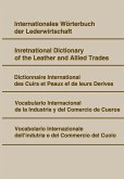 Internationales Wörterbuch der Lederwirtschaft. (eBook, PDF)