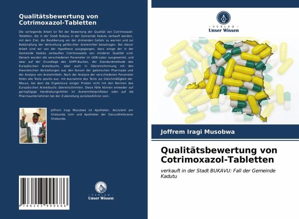 Qualitätsbewertung von Cotrimoxazol-Tabletten von Joffrem Iragi Musobwa -  Fachbuch - bücher.de