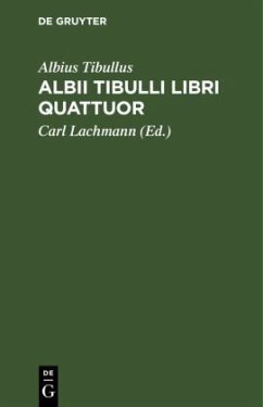 Albii Tibulli libri quattuor - Tibullus, Albius