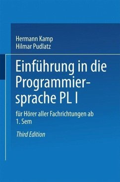 Einführung in die Programmiersprache PL/I (eBook, PDF) - Kamp, Hermann