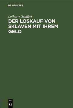 Cover Der Loskauf von Sklaven mit Ihrem Geld