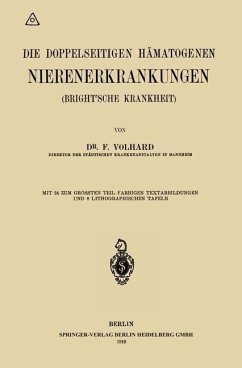 Die doppelseitigen hämatogenen Nierenerkrankungen (Brightsche Krankheit) (eBook, PDF) - Volhard, Franz