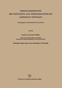 Cover Gedanken über einen neuen deutschen Luftverkehr (eBook, PDF)