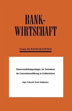Cover Datenverarbeitungsanlagen als Instrument der Unternehmensführung in Geldinstituten (eBook, PDF)