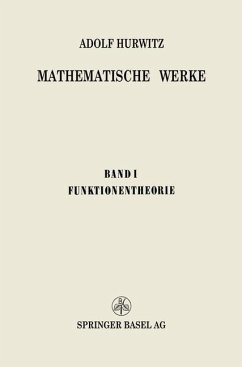 Mathematische Werke (eBook, PDF) - Hurwitz, Adolf; Pólya, George; Eidgenössische Technische Hochschule, Na