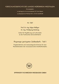 Cover Flugwege geringsten Zeitbedarfs - Teil I (eBook, PDF)