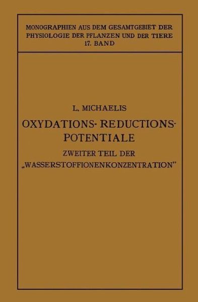 Oxydations-Reductions-Potentiale (eBook, PDF) Oxydations-Reductions-Potentiale (eBook, PDF)