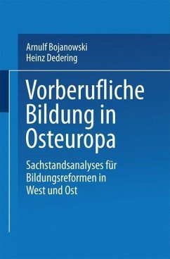 Cover Vorberufliche Bildung in Osteuropa (eBook, PDF)