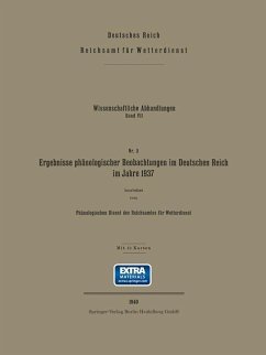 Cover Ergebnisse phänologischer Beobachtungen im Deutschen Reich im Jahre 1937 (eBook, PDF)