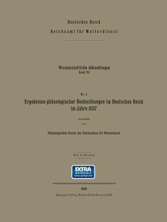 Ergebnisse phänologischer Beobachtungen im Deutschen Reich im Jahre 1937 (eBook, PDF) - Phänologischen Dienst des Reichsamtes für Wetterdienst