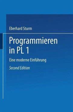 Programmieren in PL/I (eBook, PDF) - Sturm, Eberhard