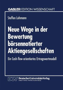 Neue Wege in der Bewertung börsennotierter Aktiengesellschaften (eBook, PDF) - Lehmann, Steffen