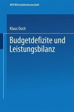 Budgetdefizite und Leistungsbilanz (eBook, PDF) - Doch, Klaus
