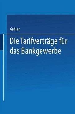 Die Tarifverträge für das Bankgewerbe (eBook, PDF) - Wiesbaden, Gabler