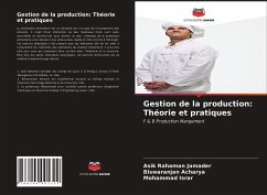 Gestion de la production: Théorie et pratiques - Jamader, Asik Rahaman;Acharya, Biswaranjan;Israr, Mohammad