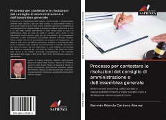 Processo per contestare le risoluzioni del consiglio di amministrazione e dell'assemblea generale - Cardona Álvarez, Germán Rómulo