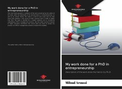Cover My work done for a PhD in entrepreneurship