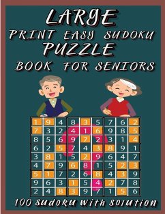 Large Print Easy Sudoku Puzzle Book for Seniors - Foblood, Olsson