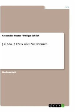 § 6 Abs. 3 EStG und Nießbrauch - Schlich, Philipp;Hector, Alexander