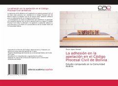 La adhesión en la apelación en el Código Procesal Civil de Bolivia - López Hernani, Oscar