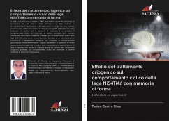 Effetto del trattamento criogenico sul comportamento ciclico della lega Ni54Ti46 con memoria di forma - Silva, Tadeu Castro