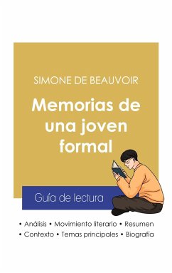 Guía de lectura Memorias de una joven formal de Simone de Beauvoir (análisis literario de referencia y resumen completo) - Beauvoir, Simone De