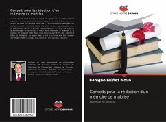 Conseils pour la rédaction d'un mémoire de maîtrise - Núñez Novo, Benigno