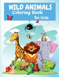 Wild Animals Coloring Book For Kids - Wilrose, Philippa