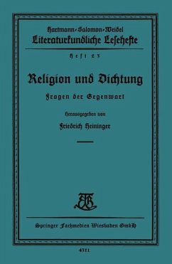 Religion und Dichtung (eBook, PDF) - Heininger, Friedrich