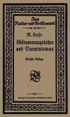 Abstammungslehre und Darwinismus (eBook, PDF)