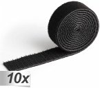10x1 Durable Klett-Kabelbinder 20mm schwarz Länge 1m 503201