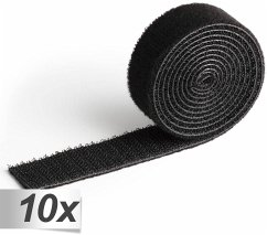 10x1 Durable Klett-Kabelbinder 20mm schwarz Länge 1m 503201