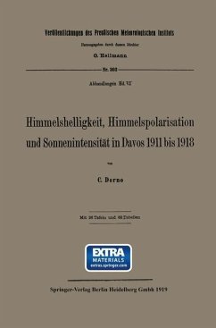 Cover Himmelshelligkeit, Himmelspolarisation und Sonnenintensität in Davos 1911 bis 1918 (eBook, PDF)