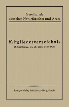 Cover Mitgliederverzeichnis (eBook, PDF)