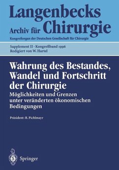 Cover Wahrung des Bestandes, Wandel und Fortschritt der Chirurgie (eBook, PDF)